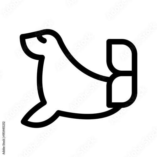 Seal Icon Vector Symbol Design Illustration