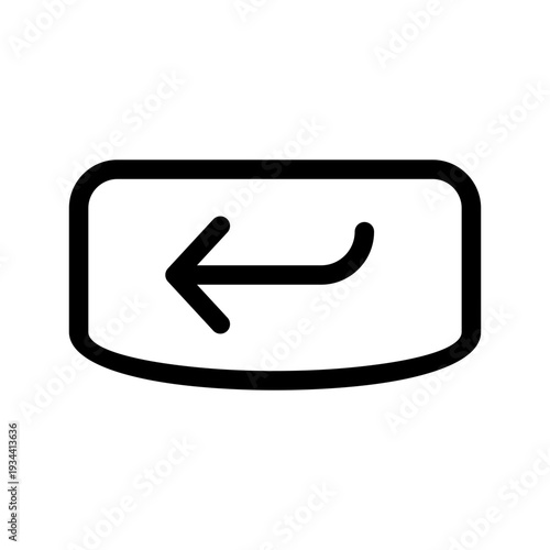 Enter Icon Vector Symbol Design Illustration