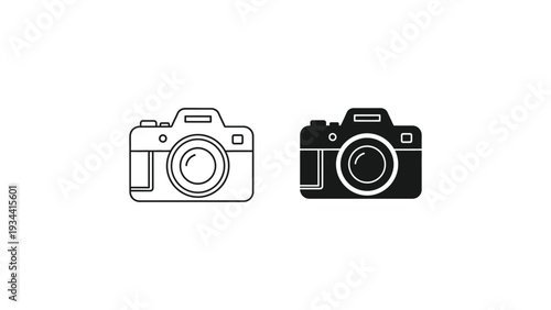Comparison of two classic black and white digital cameras with distinct designs