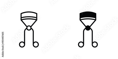 Eyelash curler icon graphic design vector symbols. Best for Graphics
