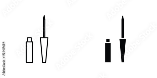 Eyeliner icon graphic design vector symbols. Best for Graphics