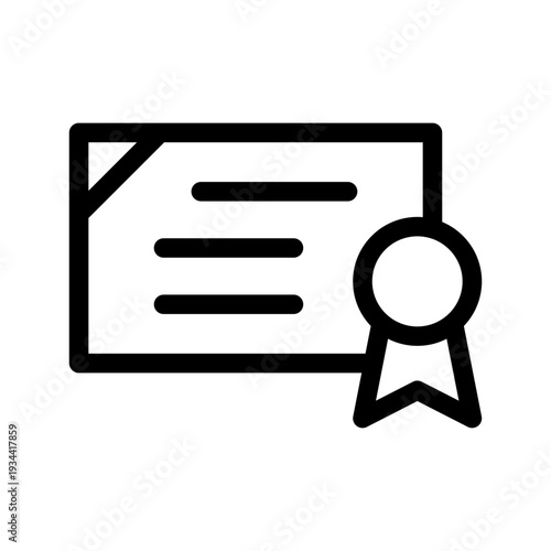 Certified Icon Vector Symbol Design Illustration