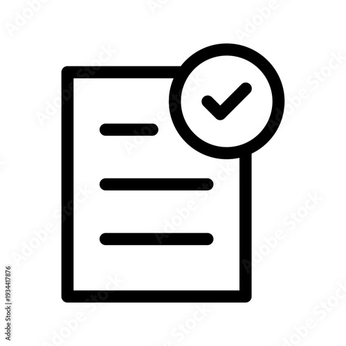 Approval Icon Vector Symbol Design Illustration