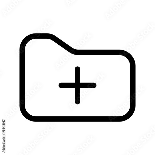 Folder Icon Vector Symbol Design Illustration