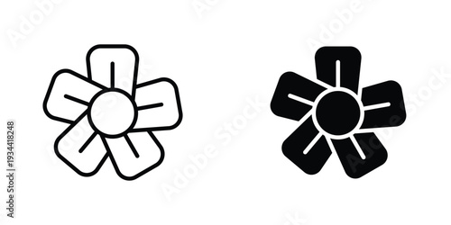 Flax flower icon graphic design vector symbols. Best for Graphics
