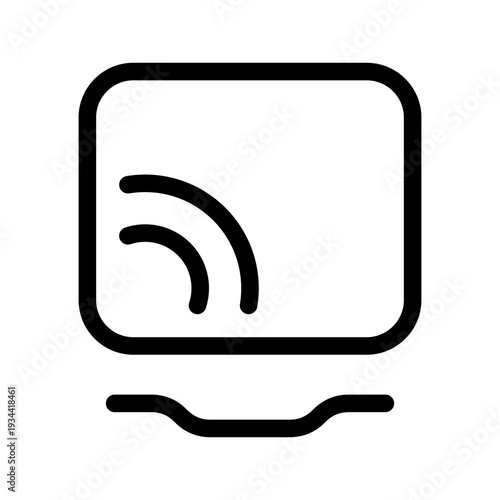 Laptop Connection Icon Vector Symbol Design Illustration