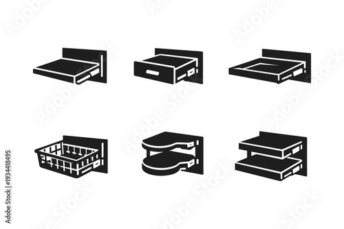 Various types of stylish wall-mounted storage solutions for homes and offices