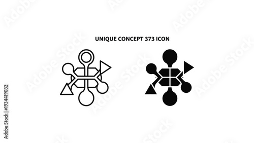 Abstract geometric patterns featuring interconnected shapes and unique designs.