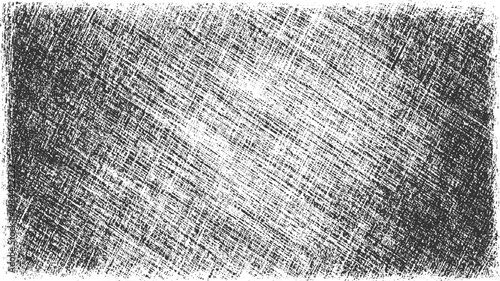 Black and white textured background with diagonal scratch marks and irregular patterns