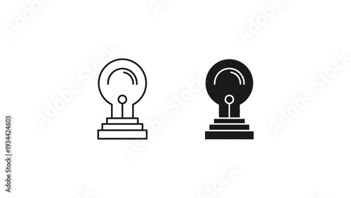 Comparison of vintage light bulb designs with different internal structures