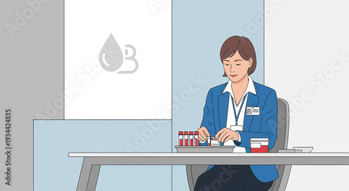 Medical Professional Preparing Medication and Supplies for Patient Care