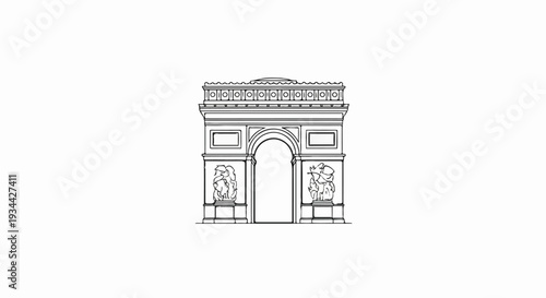 Ornate archway structure with detailed sculptural elements and decorative top
