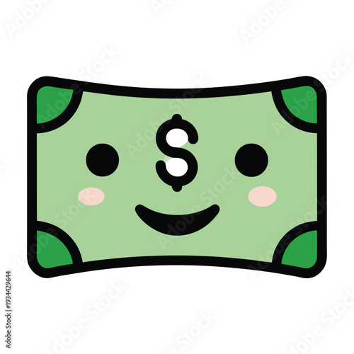 Money blast creative cartoon artwork