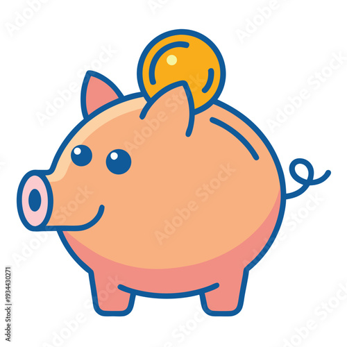 Digital glitch bitcoin cartoon symbol