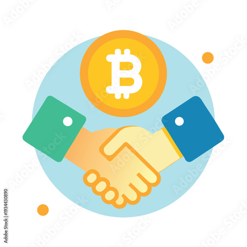 Doodle bank exterior with cash symbols