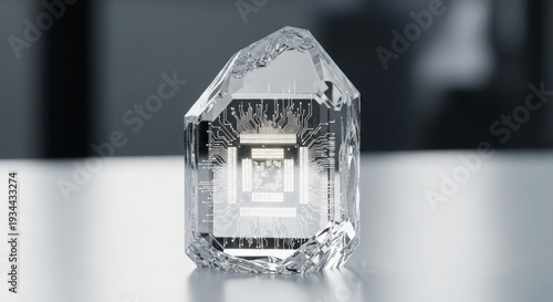 Crystal shard with embedded circuit board technology
