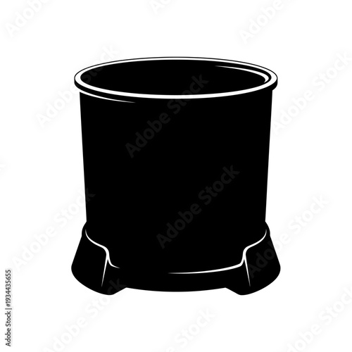 Silhouette of a Chalk Bucket for Bouldering, Large Floor Bag for Climbing Grip and Friction