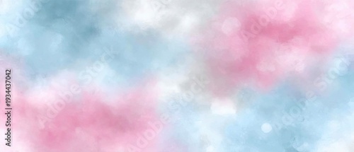 Sky filled with pastel blue and pink clouds creates a soft background for various designs and text to complement ideas and messages effortlessly