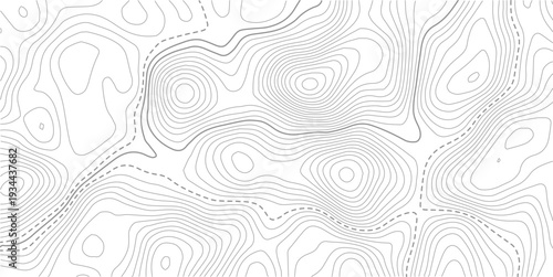 abstract diagram discovery topographic map banner texture background.Geographic line map with elevation assignments. Contour background geographic grid. Vector illustration.