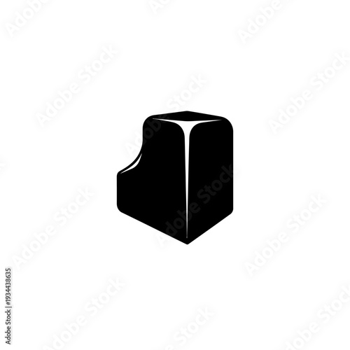 Pinch Climbing Hold Silhouette for Vertical Grips, Bouldering Training Concept