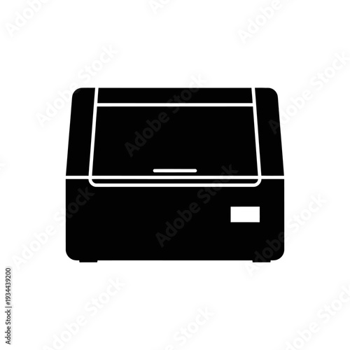 Resin 3D Printer Silhouette for SLA Machines, Rapid Prototyping Technology Concept