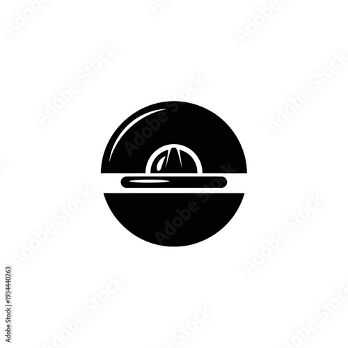 Snap Fastener Button Silhouette for Press Stud Hardware and Clothing Closure Concepts