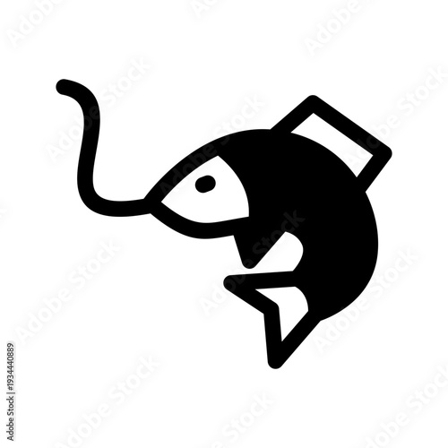 Fishing Icon Vector Symbol Design Illustration