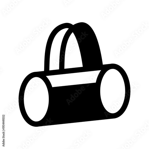 Duffle Bag Icon Vector Symbol Design Illustration