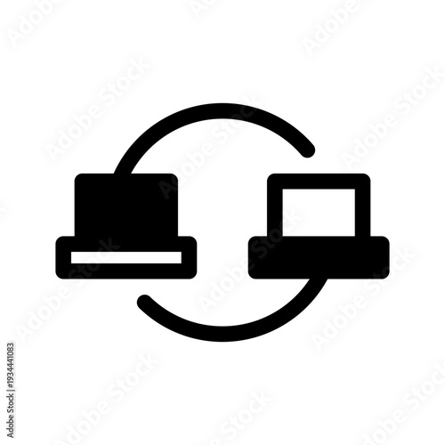 Data Share Icon Vector Symbol Design Illustration