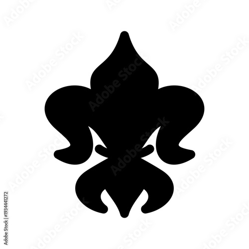 Fleu De Lis Icon Vector Symbol Design Illustration