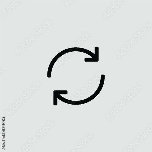 sync arrows circular exchange line icon