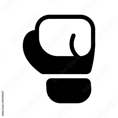 Boxing Glove Icon Vector Symbol Design Illustration