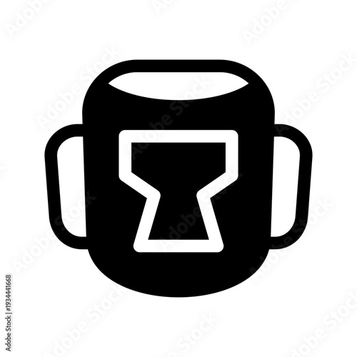 Boxing Helmet Icon Vector Symbol Design Illustration
