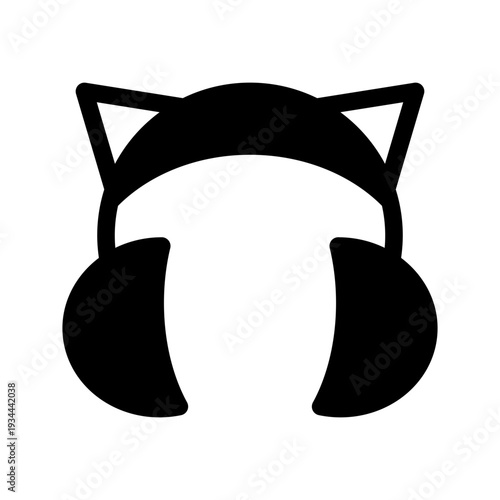 Earmuffs Icon Vector Symbol Design Illustration