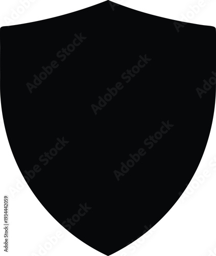 shield icon solid black security symbol