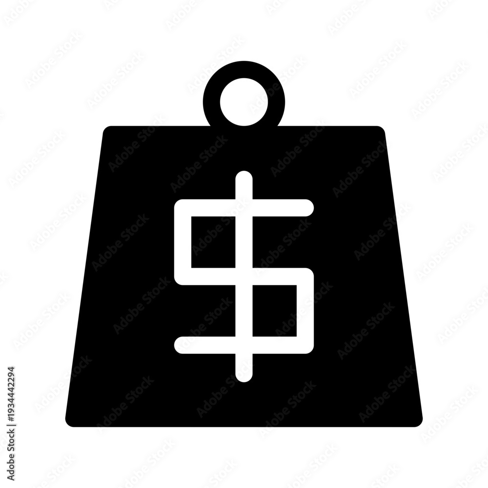 Obraz premium Debt Icon Vector Symbol Design Illustration