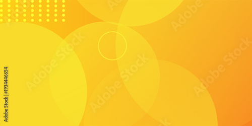 Colorful geometric background. Orange elements with fluid gradient. Dynamic shapes composition. Vector illustration