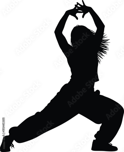 Woman yoga pose silhouette exercising stretching body fitness workout isolated on white background healthy lifestyle meditation balance training concept
