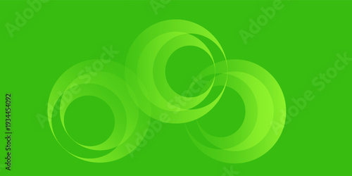 Abstract green circle background trendy. Fluid shapes composition. vector design concept elegant