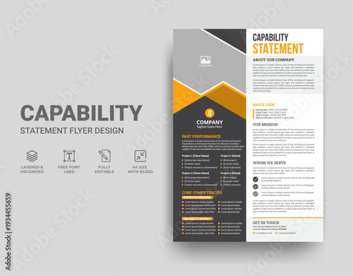 Capability Statement Template Design