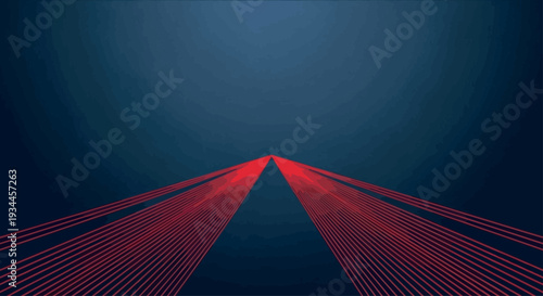 A dramatic illustration of a military silhouette vector against a dark background with red lines converging in the center, symbolizing geopolitical tension and economic collapse concept.