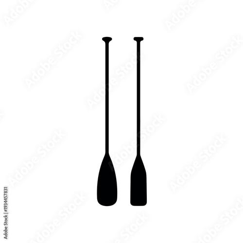 Canoe Paddle Rowing Oar Silhouette