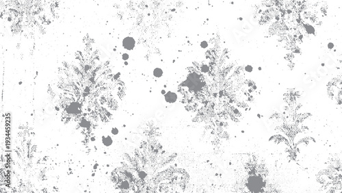 Monochrome irregular grunge texture background. Abstract distressed uneven overlay design. 