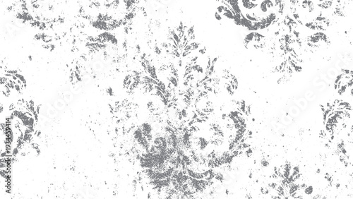 Minimal distressed overlay with old film look. Stylish monochrome grunge background vector. 