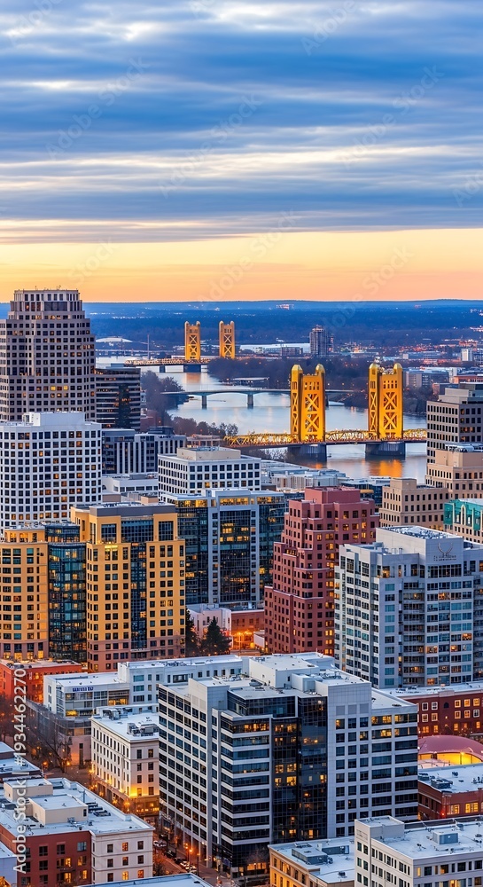 Fototapeta premium Sacramento Cityscape View.