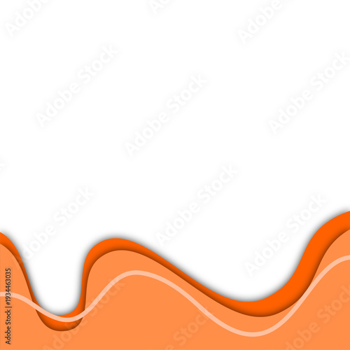 Abstract Orange Decorative Divider