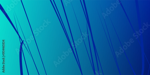 Blue-green gradient studio room  abstract background pattern walls and floor reflect neon lights abstract