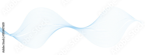 Abstract blue wave line background. Abstract wave line for banner, template, wallpaper background with wave design. Undulate Grey Wave Swirl, frequency sound wave, twisted curve lines with blend.