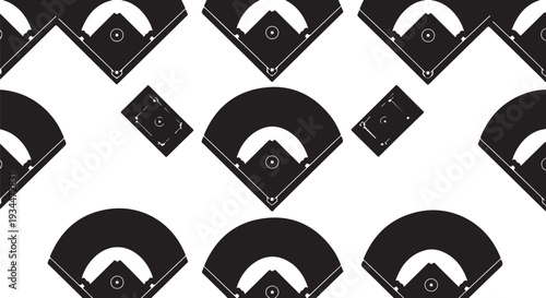 Pattern of various black CDs and DVDs on white