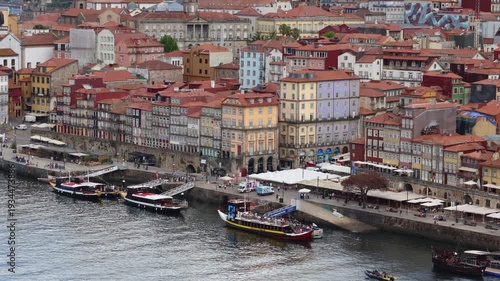 Porto Ribeira. Porto, Portugal. 4K